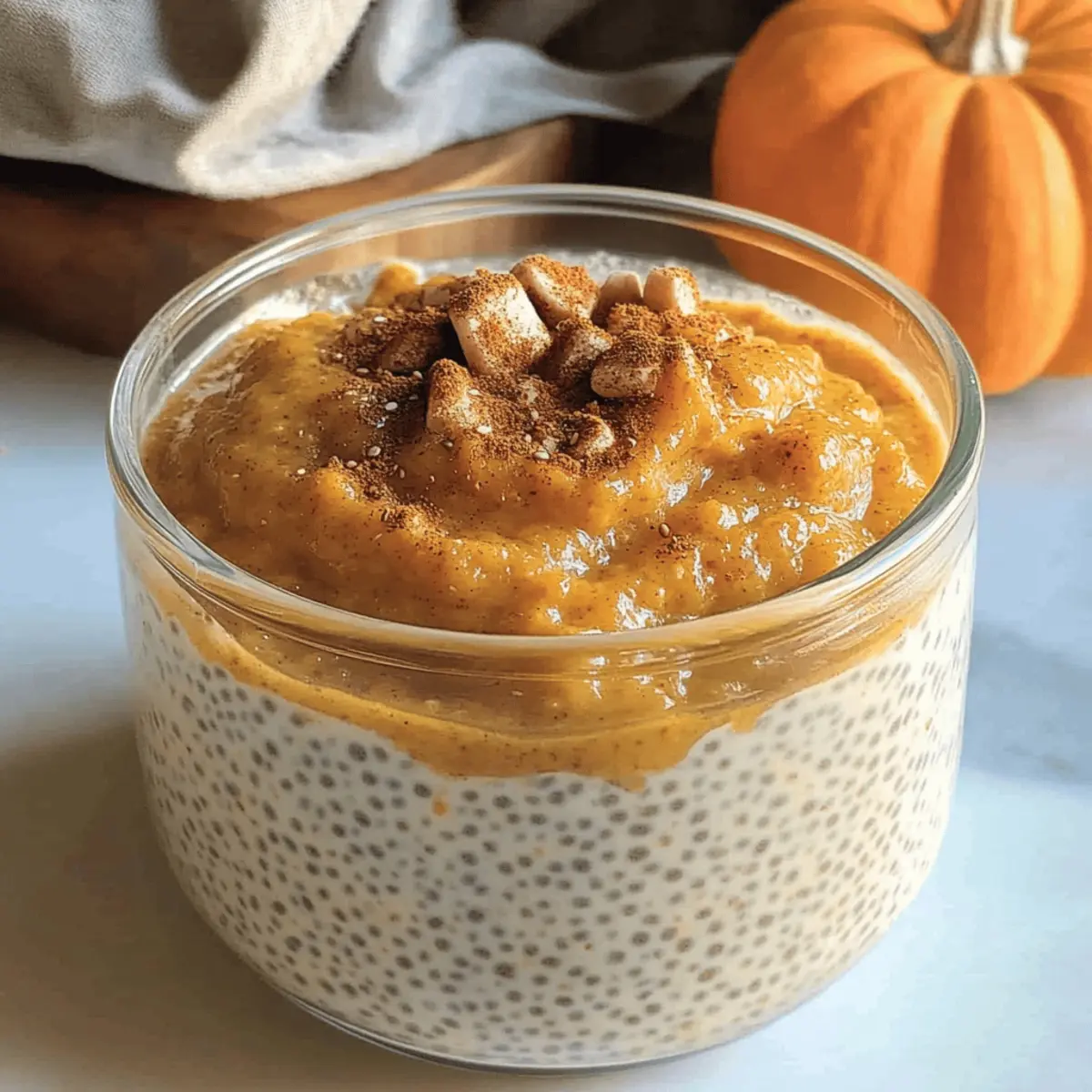 Pumpkin Pie Chia Seed Pudding with Yogurt