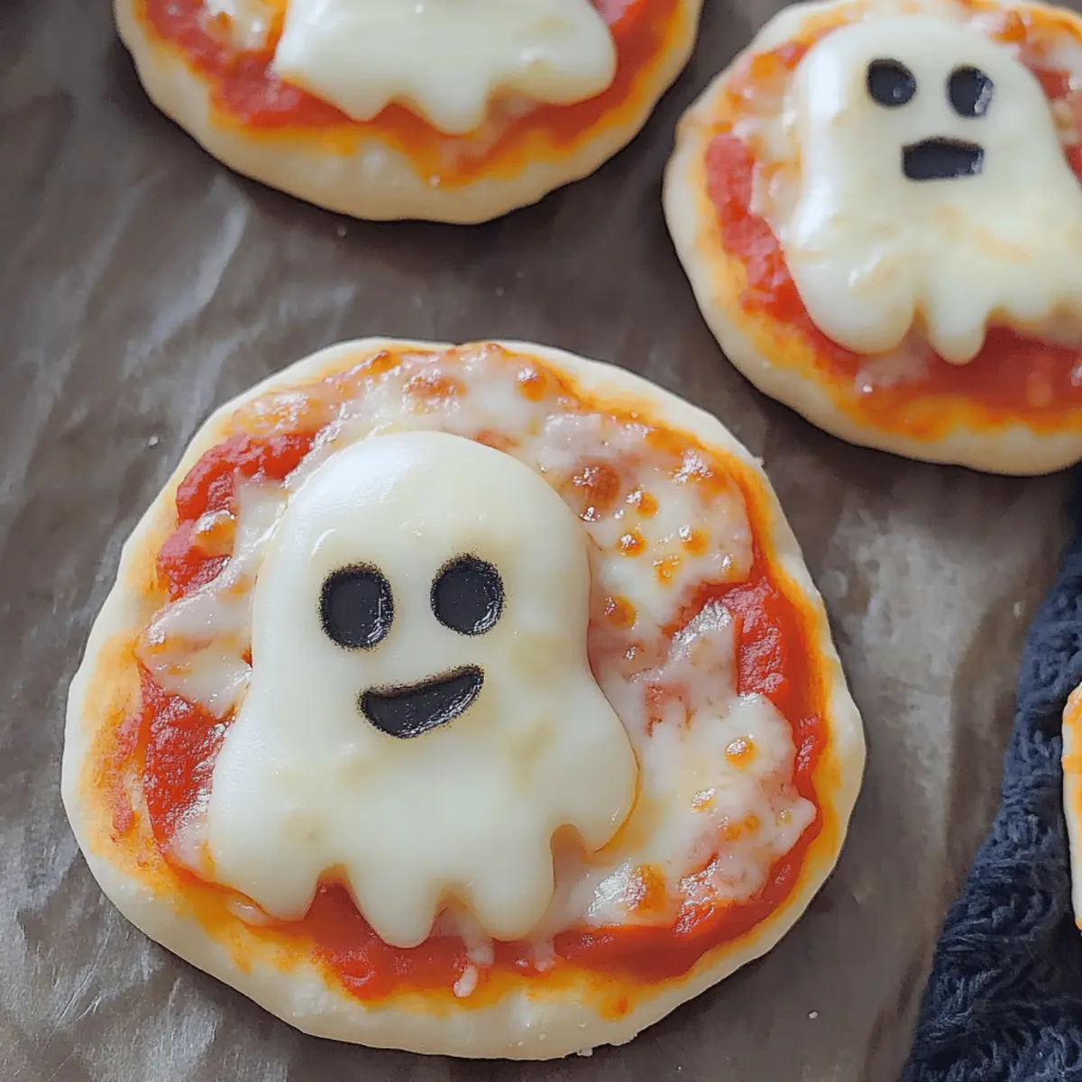 Spooktacular Mini Ghost Pizzas