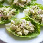 Avocado Chicken Salad Lettuce Wraps