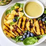Grilled Pineapple Salad + Creamy Citrus Dressing