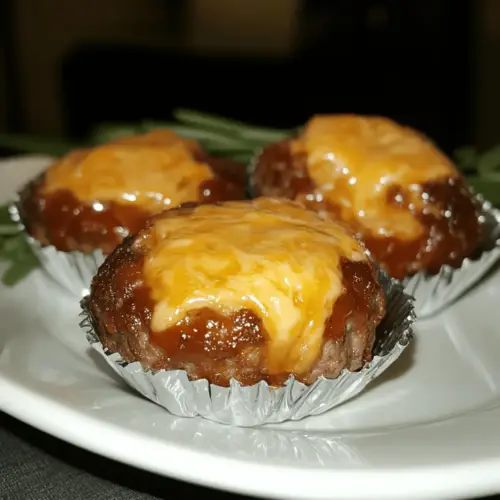 Cheddar-Stuffed Mini Meatloaves