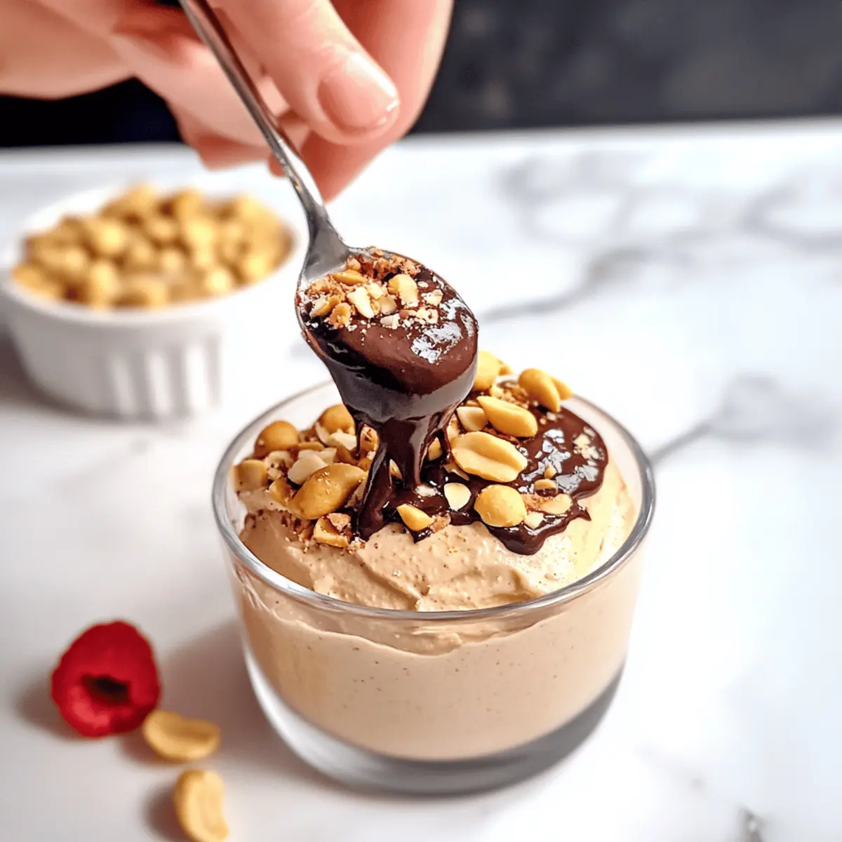 Cottage Cheese Peanut Butter Mousse