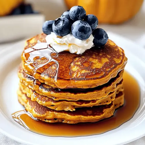 Fluffy Pumpkin Spice Pancakes