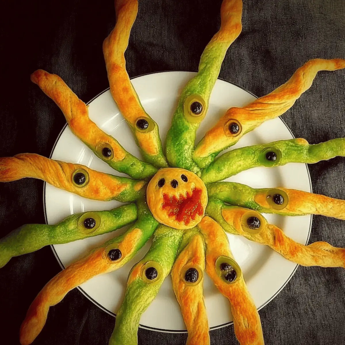 Halloween Snake Breadsticks
