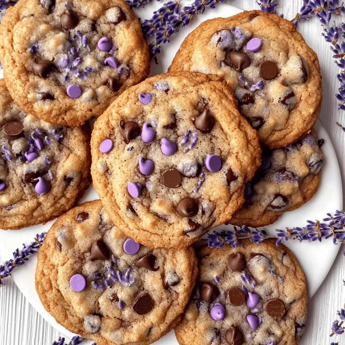 Lavender Chocolate Chip Cookies