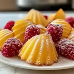 Lemon Raspberry Madeleines