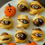 Spooky Mummy Meatloaf Balls