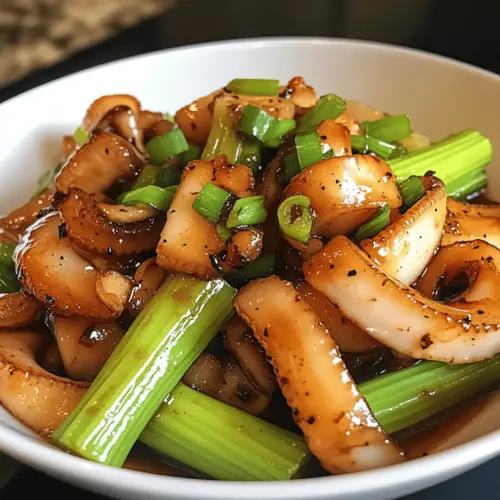 Squid and Celery Stir Fry