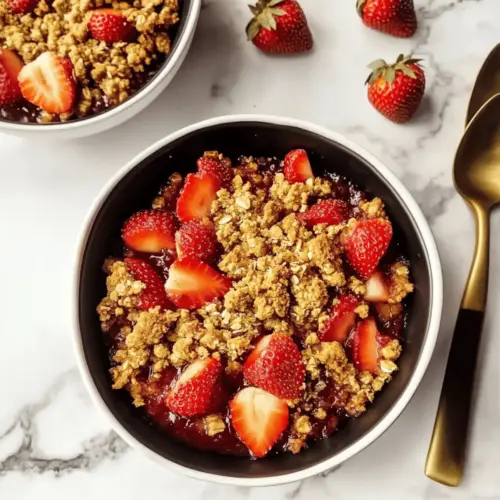 Summer Strawberry Crumble