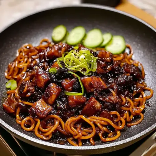 Jajangmyeon (Korean Black Bean Noodles)