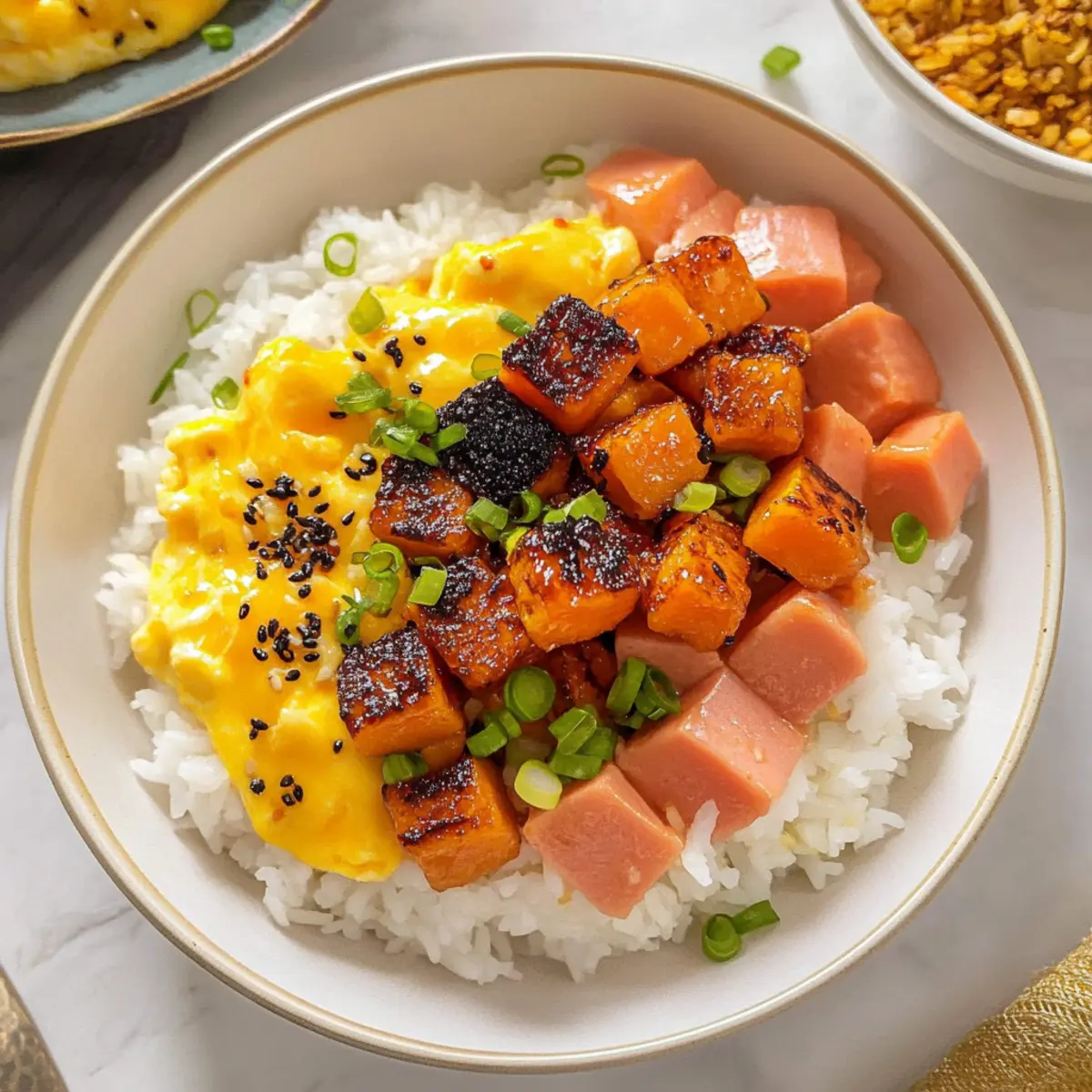 Caramelized Spam and Eggs