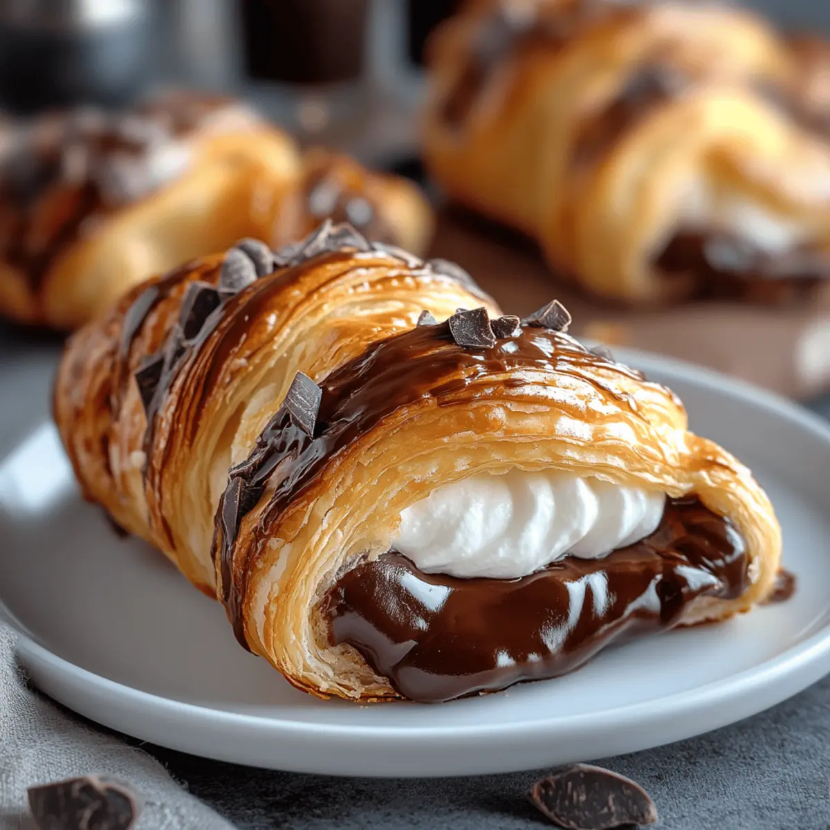 Chocolate Cream Cheese Danish