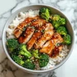 Healthy Sticky Chicken Bowls