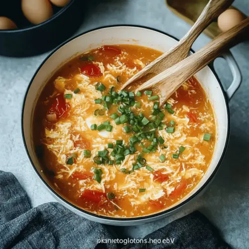 Tomato Egg Drop Soup