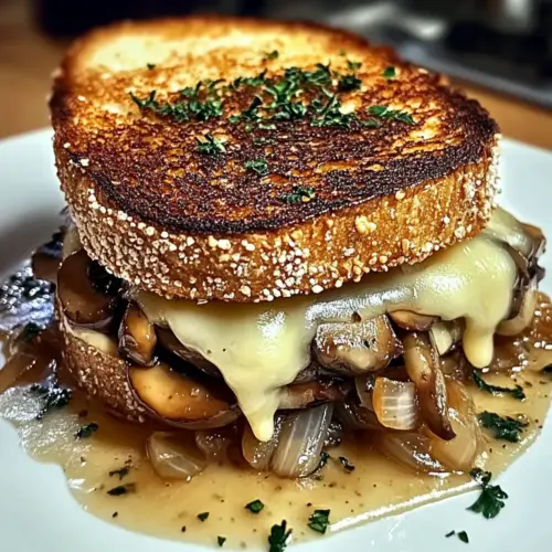 Swiss Mushroom Melt Sandwich