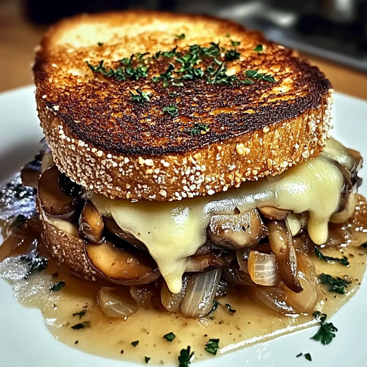 Swiss Mushroom Melt Sandwich