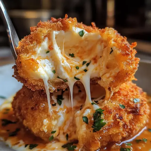 Fried Burrata with Spicy Vodka-Style Sauce