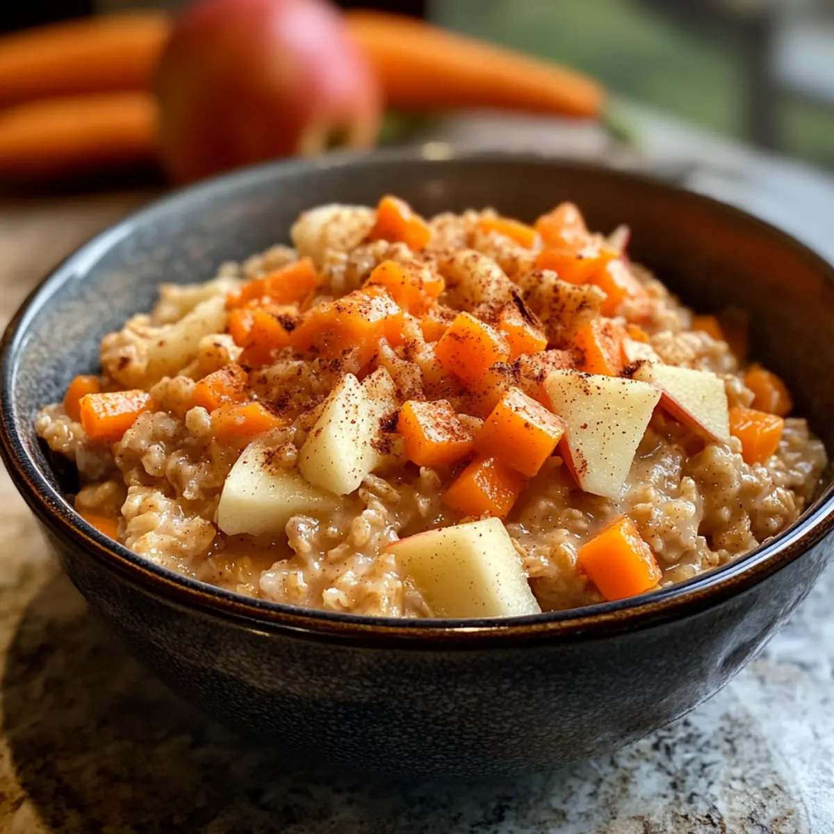 10-Minute Apple Carrot Oatmeal