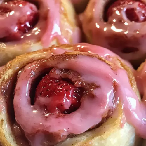Strawberry Cinnamon Rolls