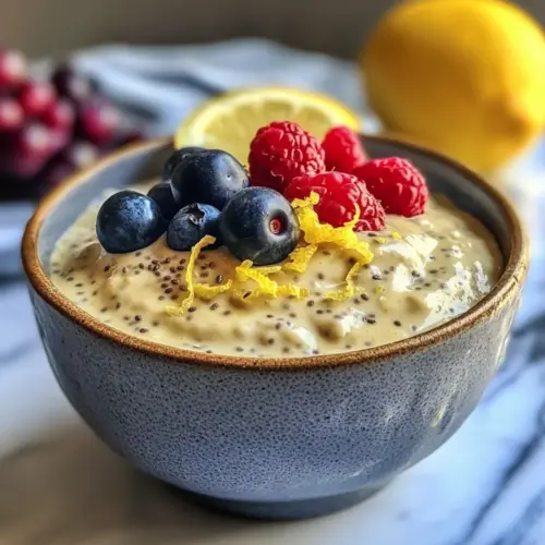 Yummy Lemon Cream Chia Pudding
