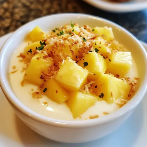 Coconut Pineapple Panna Cotta