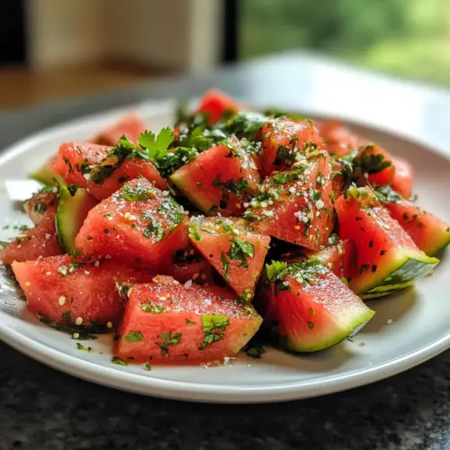 Spicy Watermelon Salad