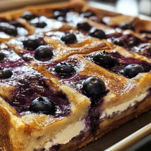 Blueberry Cream Cheese Casserole