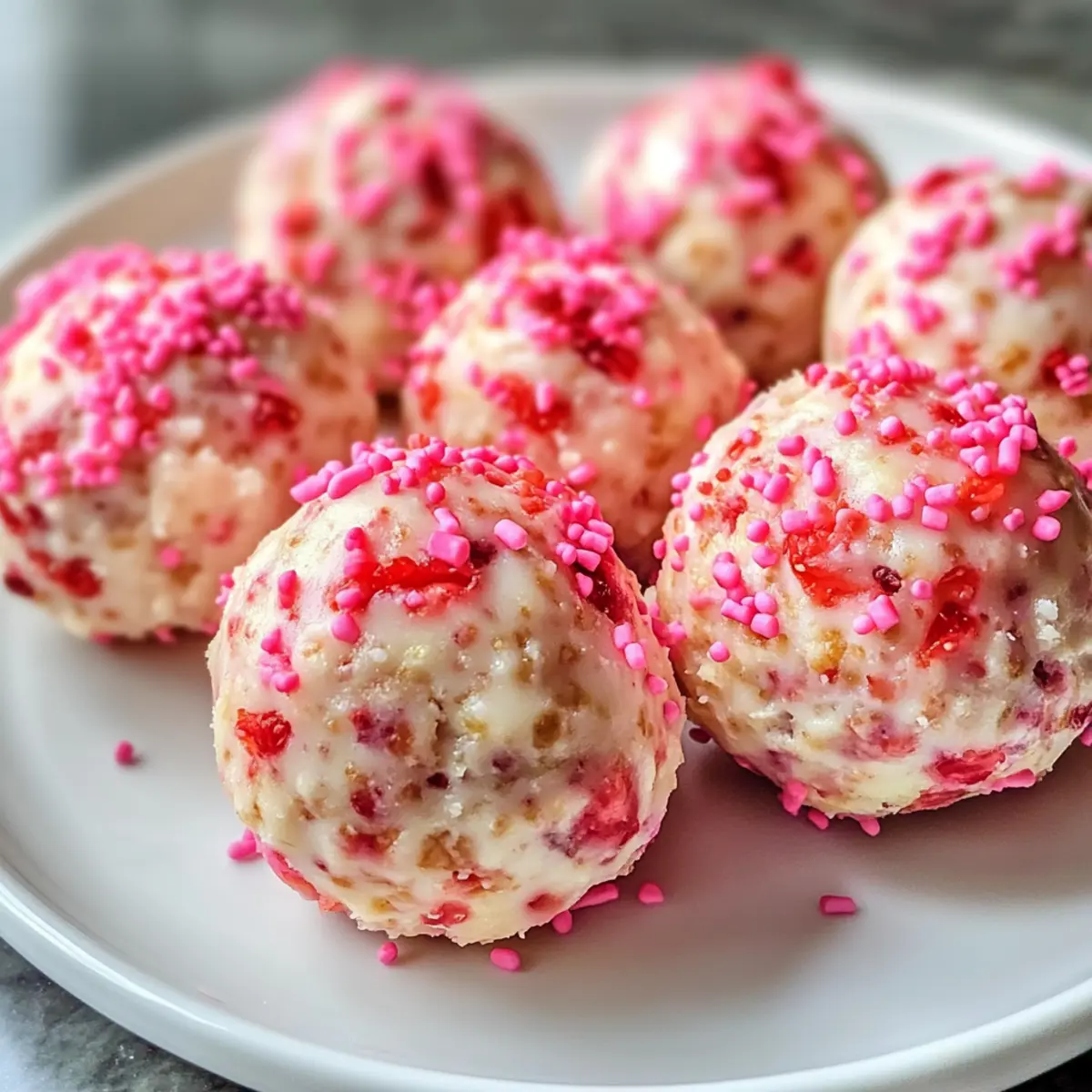 Strawberry Cheesecake Protein Balls