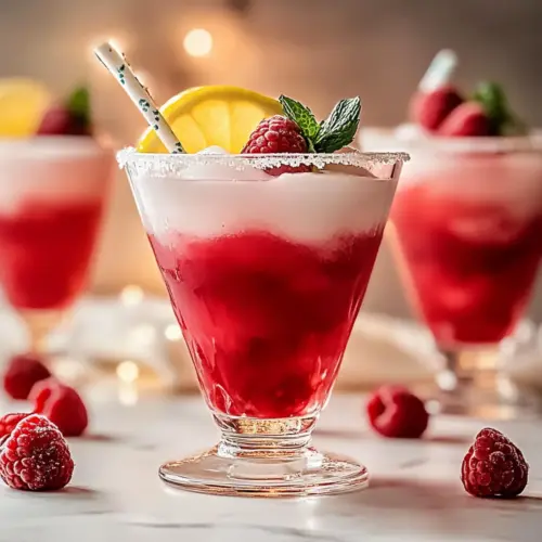 Cupid’s Spiked Raspberry Lemonade:
