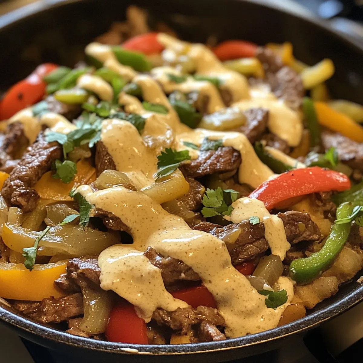 30-minute Philly Cheesesteak Skillet