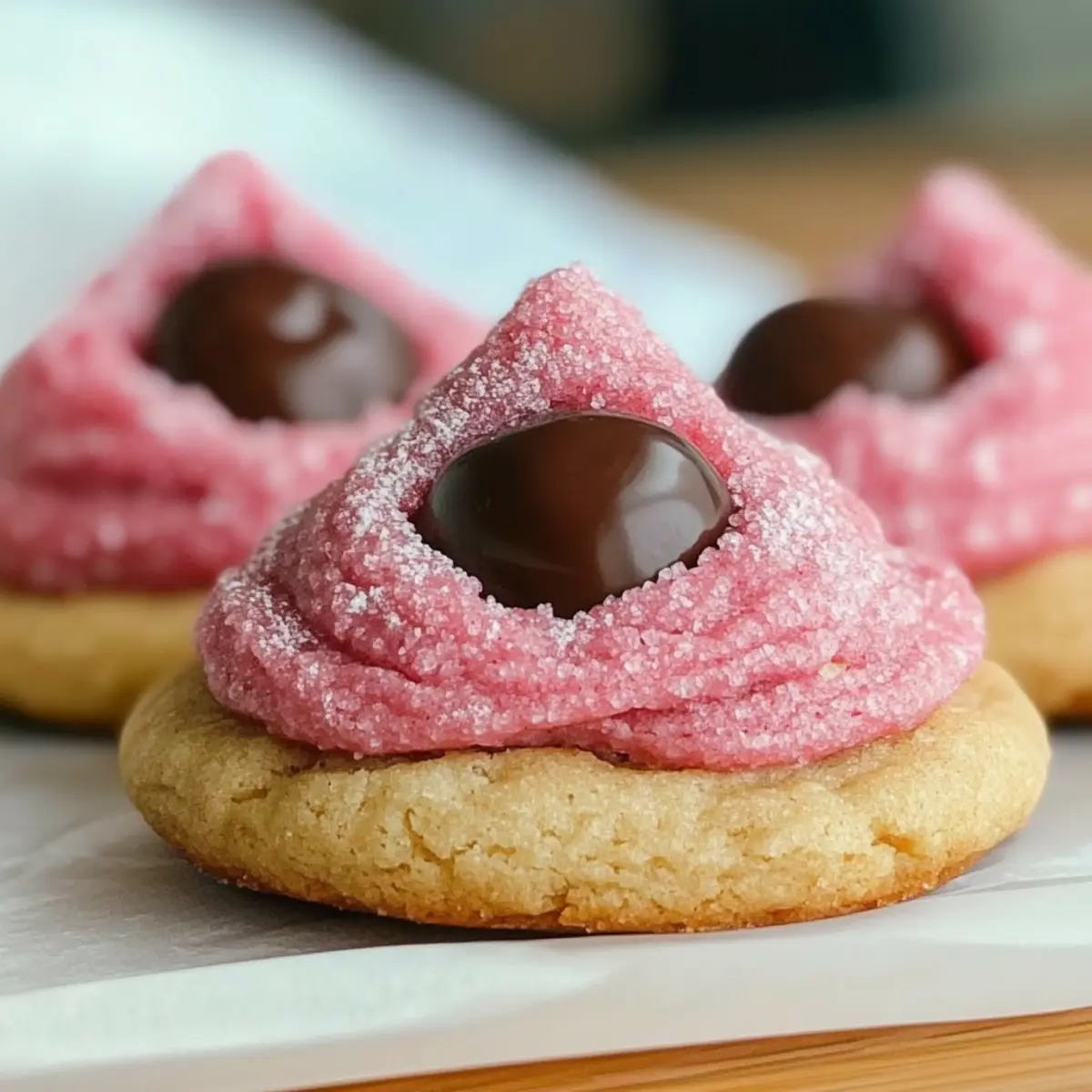Strawberry Kiss Cookies