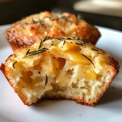 Apple Cheddar Muffins with Rosemary