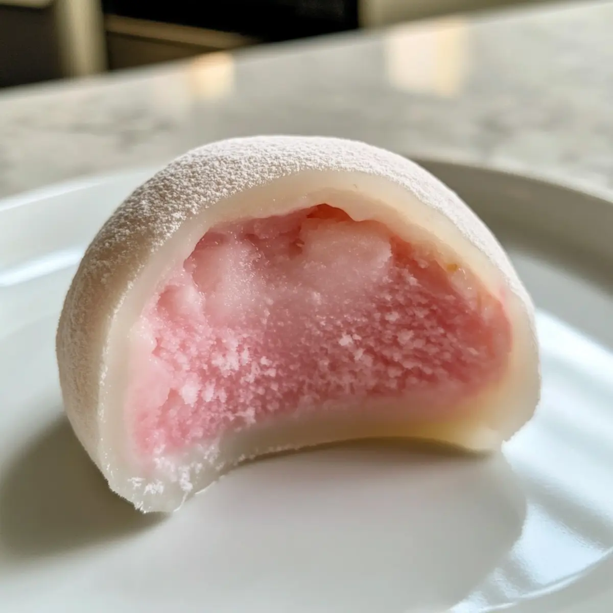 strawberry ice cream mochi