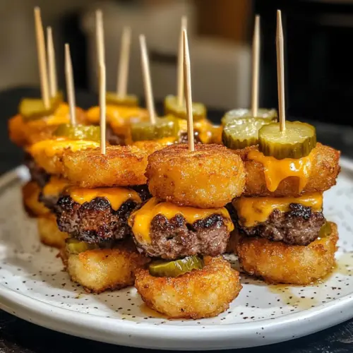TATER TOT MINI CHEESEBURGER BITES