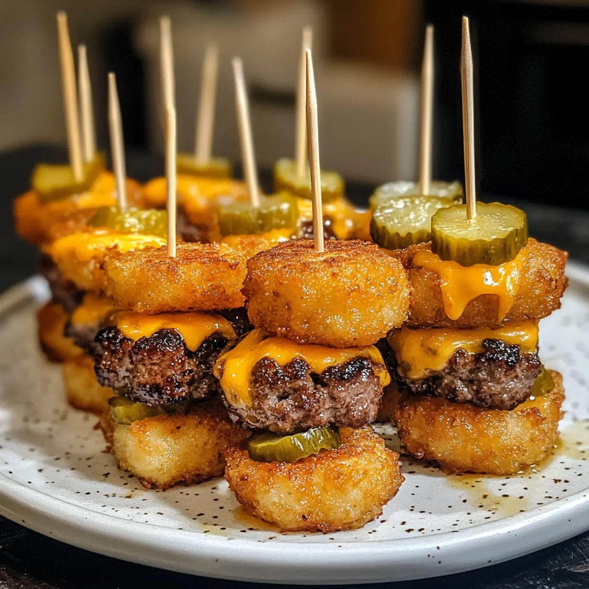 TATER TOT MINI CHEESEBURGER BITES
