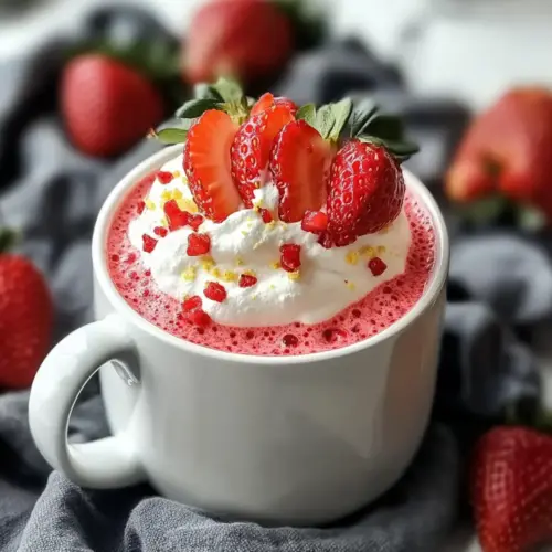 Strawberry Mug Cake