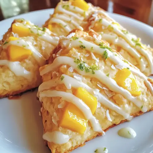 Coconut Mango Scones