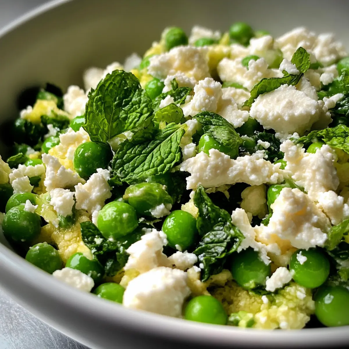 Pea Mint and Feta Salad
