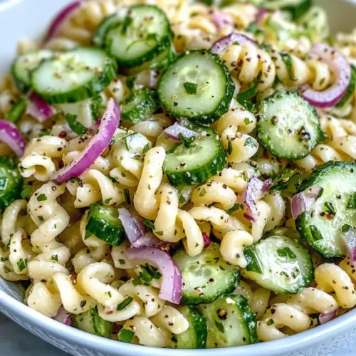 Healthy Cucumber Pasta Salad