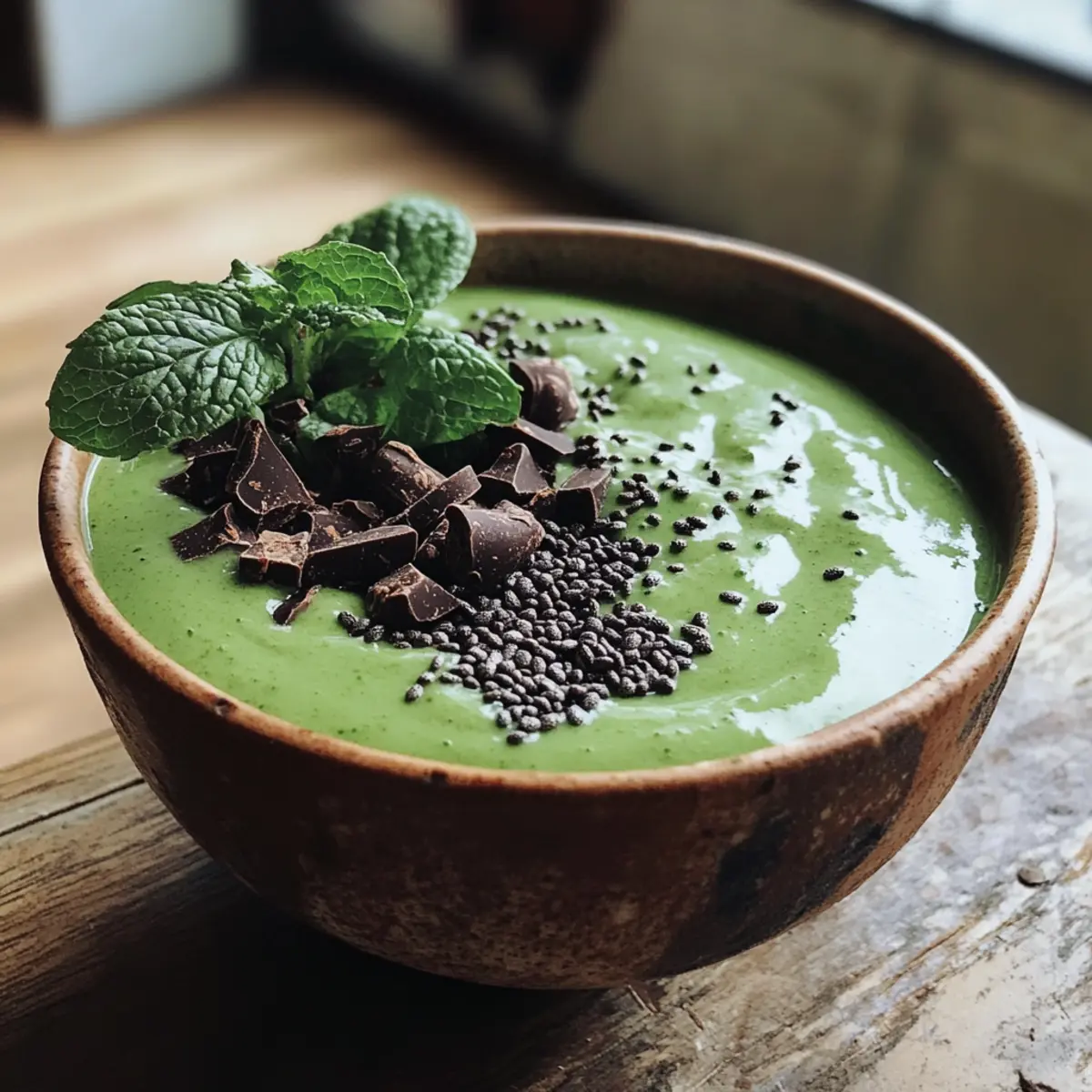 Mint Chip Spirulina Smoothie
