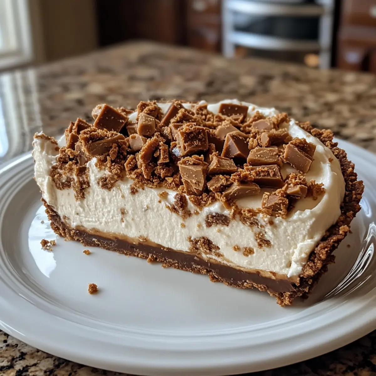 Toffee Cheesecake Pie