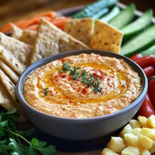 Roasted Pepper Feta Dip