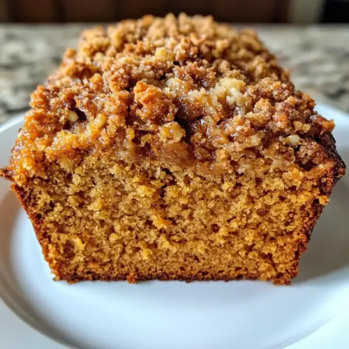 Pumpkin Bread with Streusel Topping