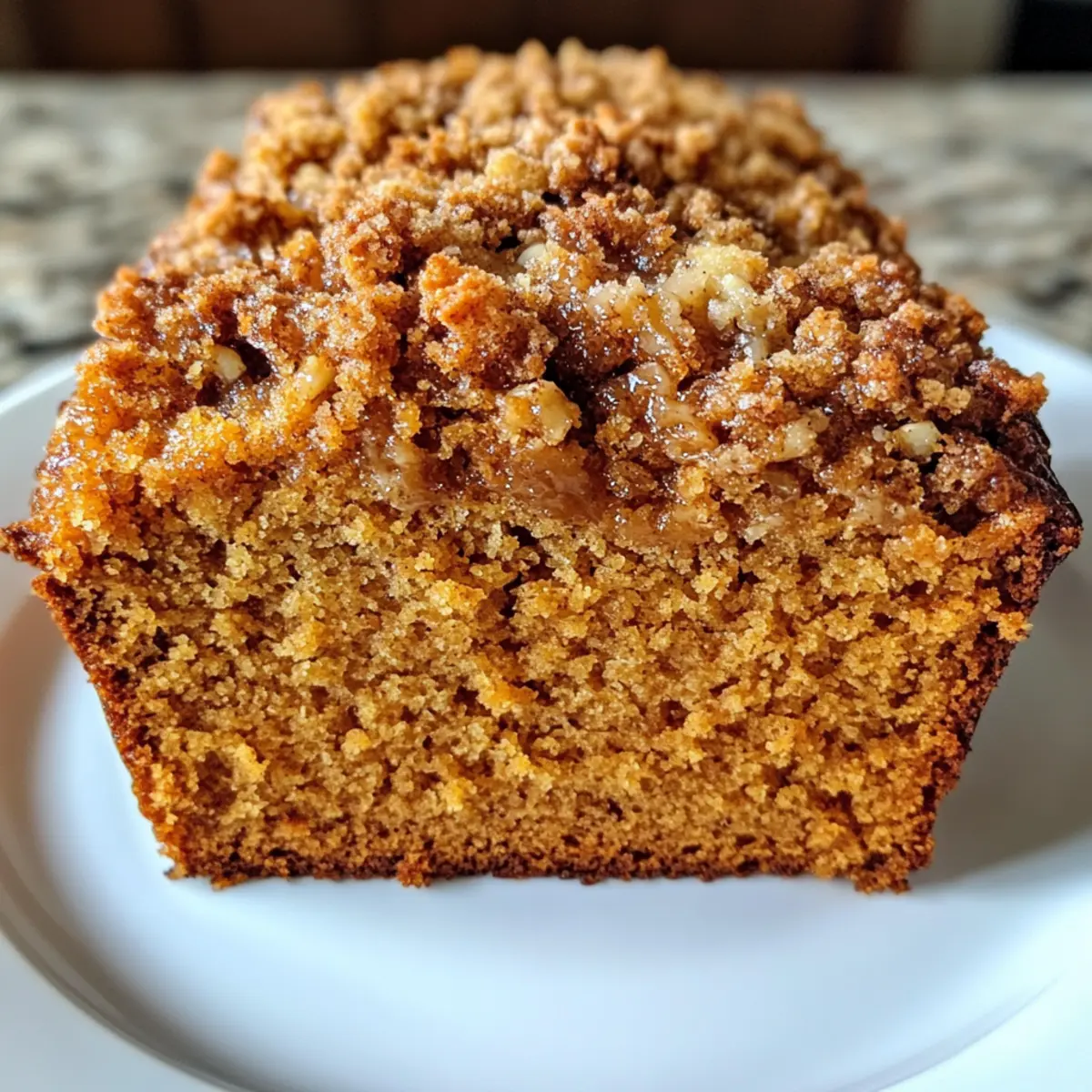 Pumpkin Bread with Streusel Topping