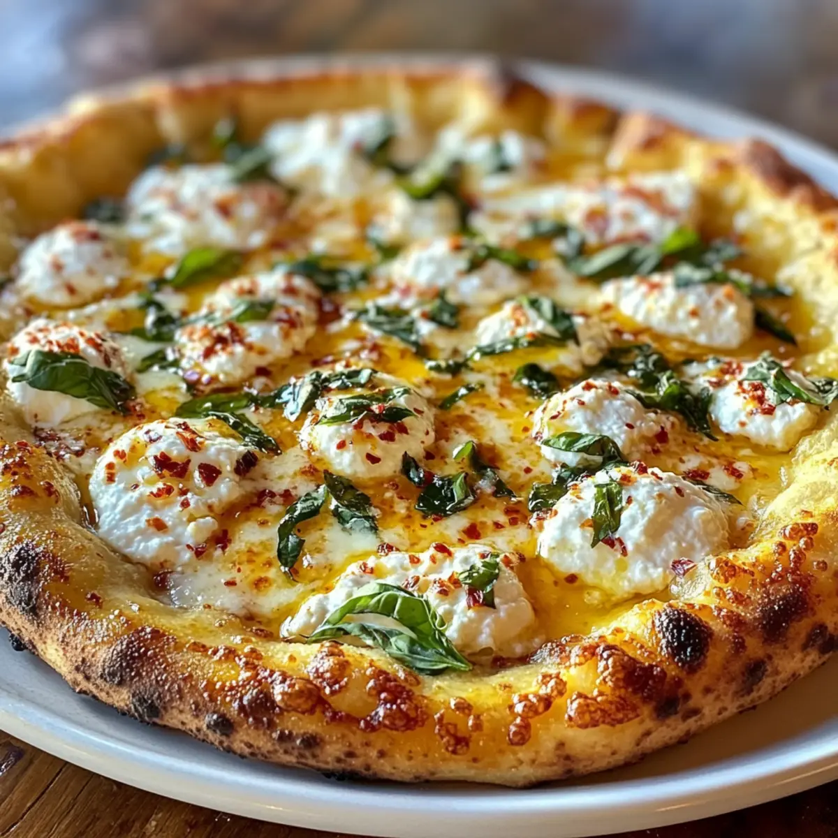 Hot Honey Ricotta Pizza