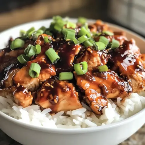 Crockpot Bourbon Chicken