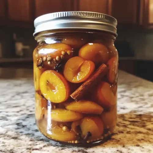 Sweet and Sour Pickled Dried Apricots