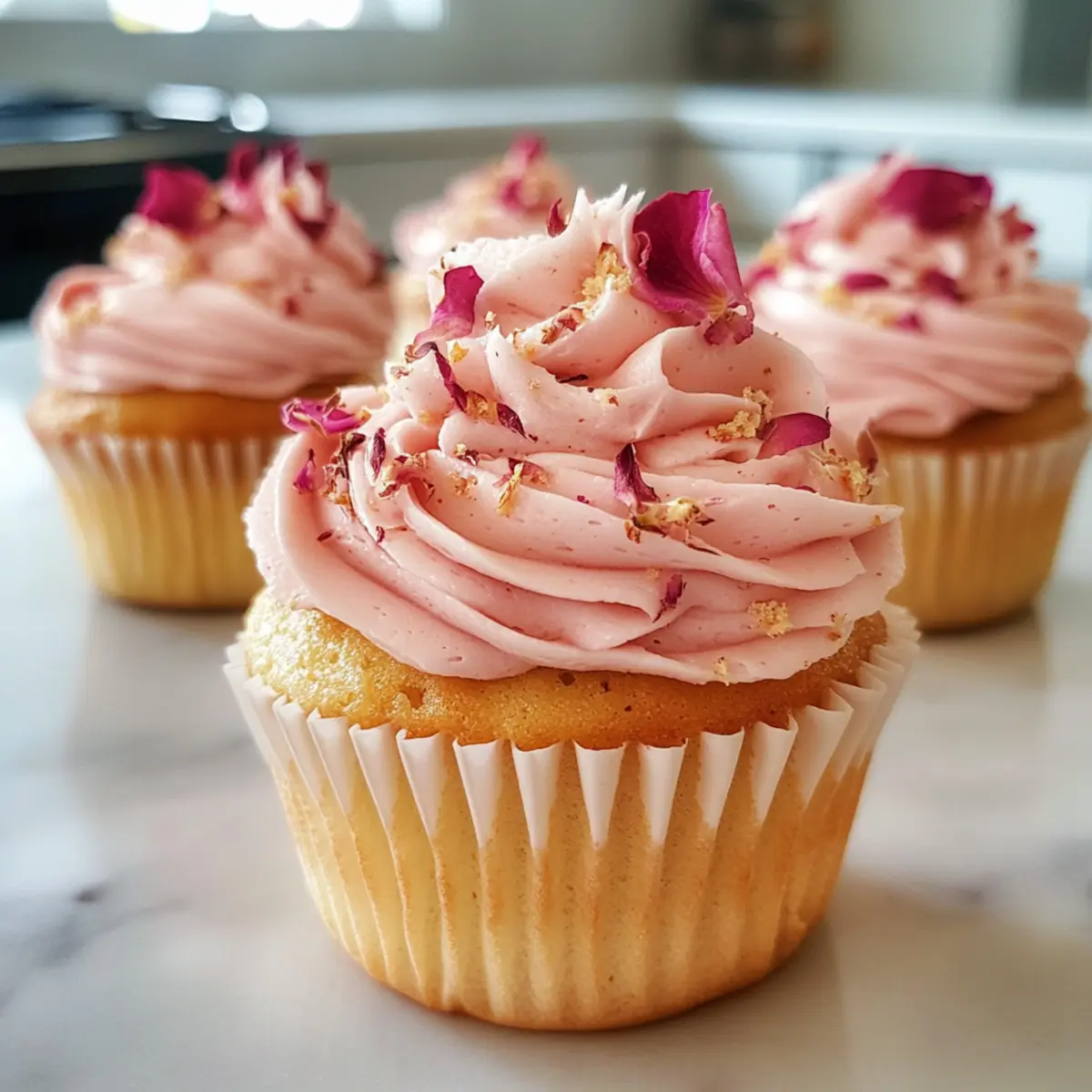 Magical Rosewater Cupcakes