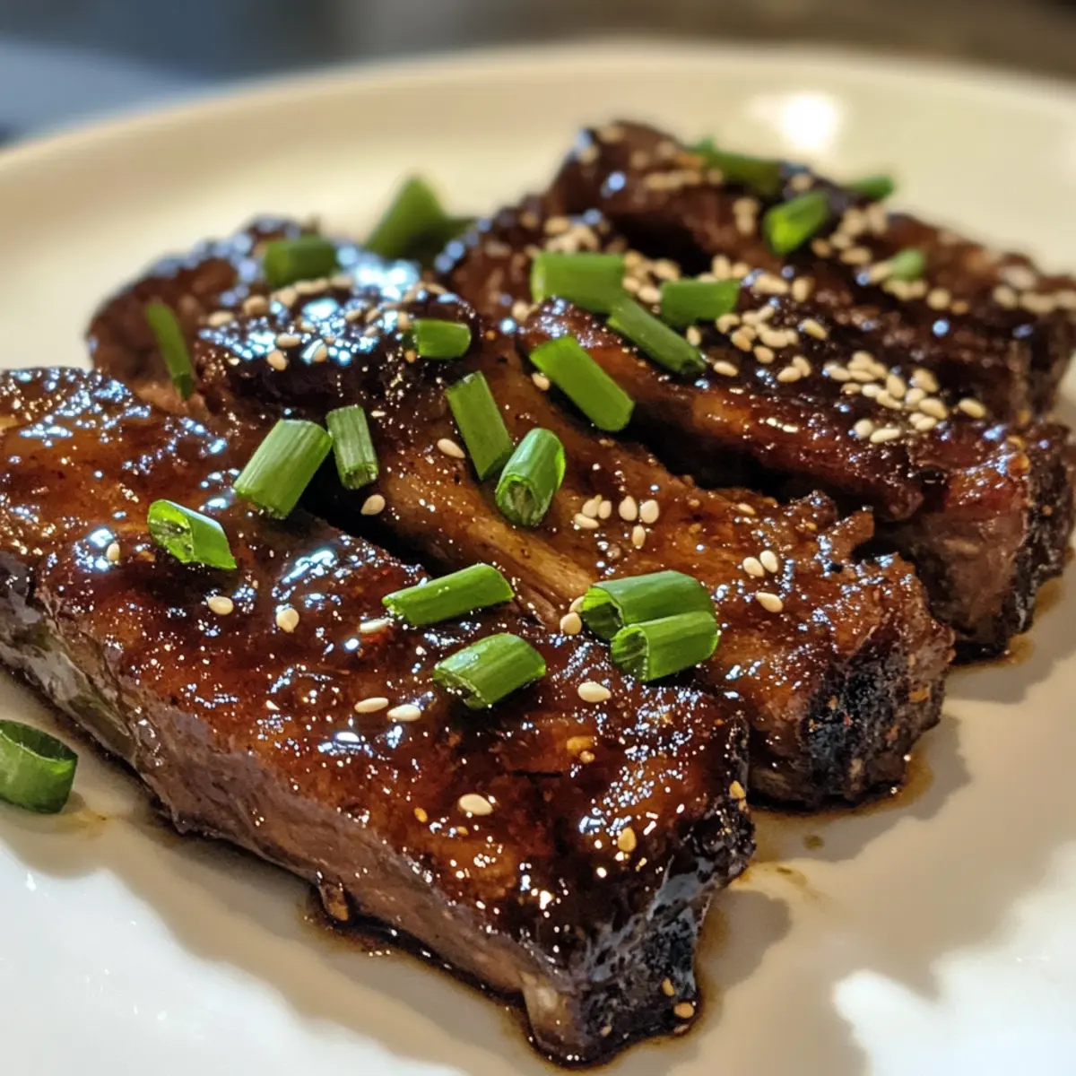 Caramelized Slow Roast Asian Beef Short Rib
