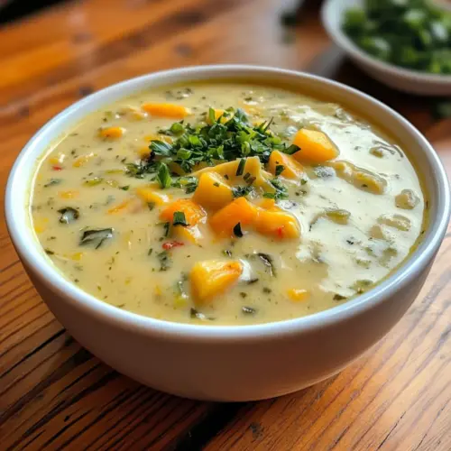 Green Chile Cheese Soup